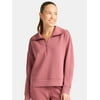 Avia Women's and Women's Plus Scuba Knit Quarter Z