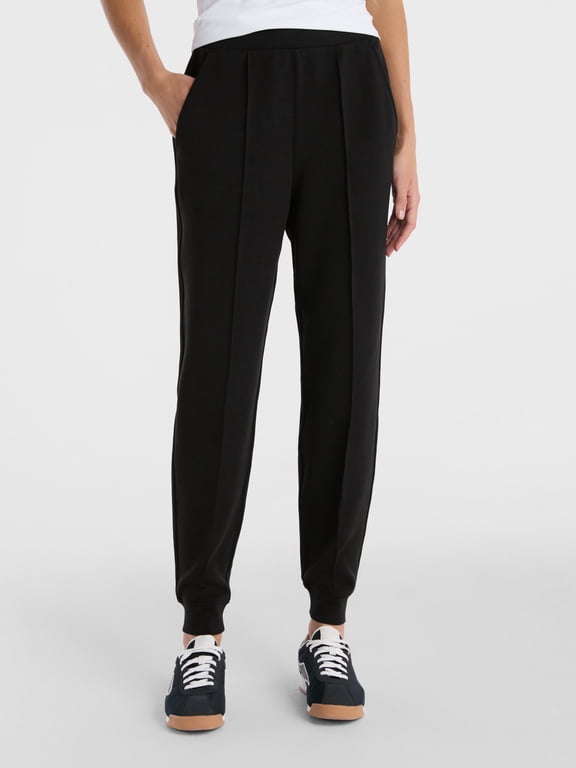 Women's and Women's Plus ScubaKnit Essentials Pintuck Jogger, Sizes XS-4X
