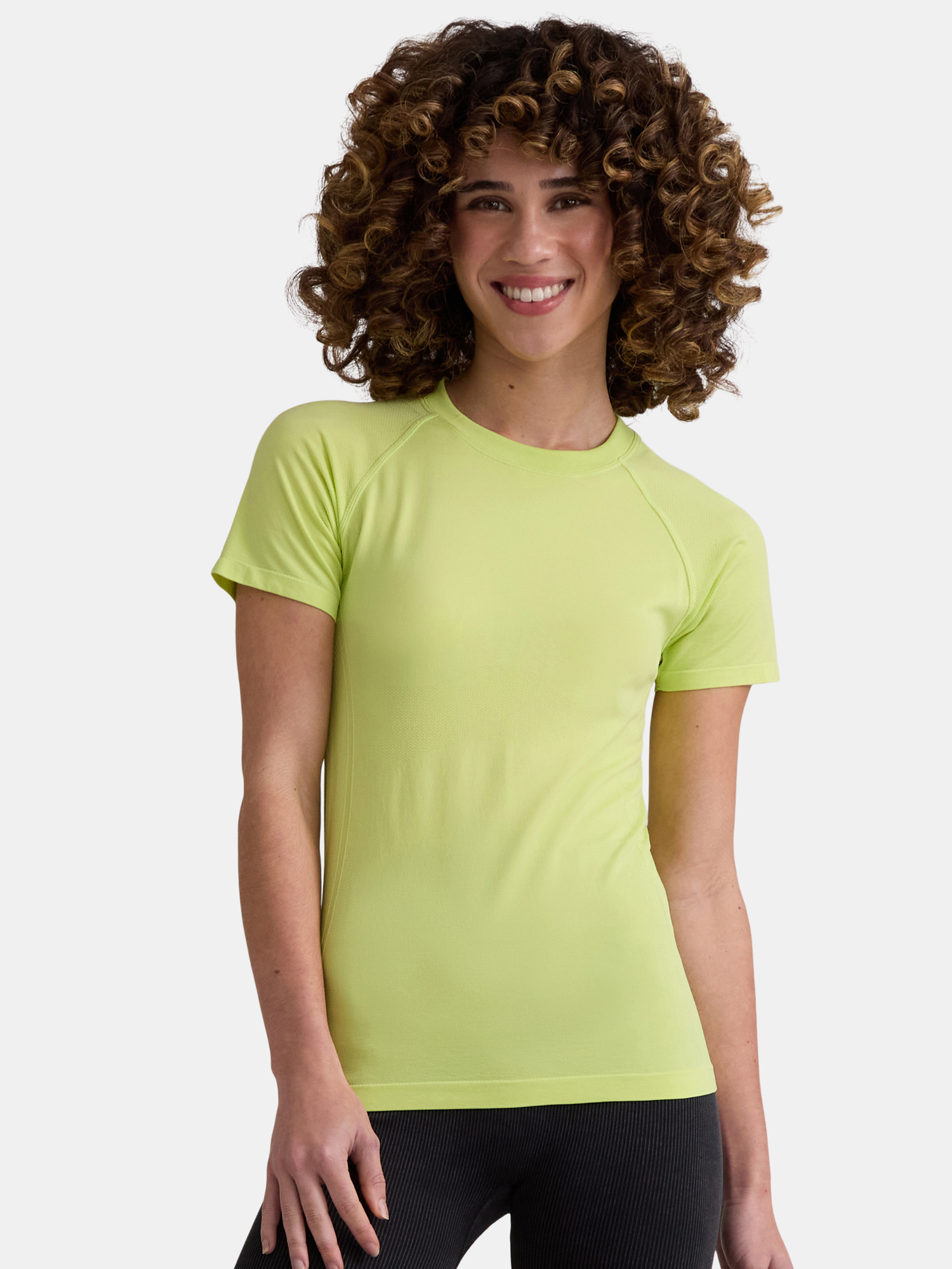 Avia Women’s Seamless Active Tee with Short Sleeves, Sizes XS-XXXL