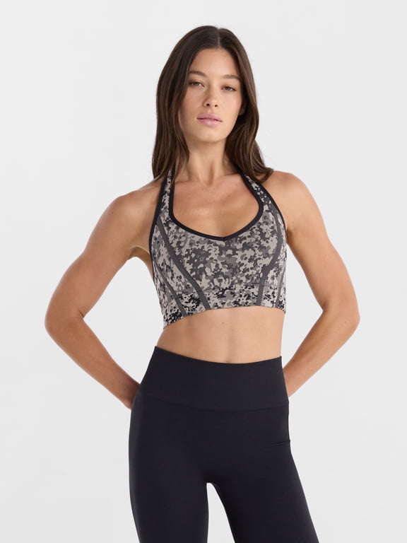 Women's Seamless Halter Low Impact Sports Bra, Sizes S-XXXL