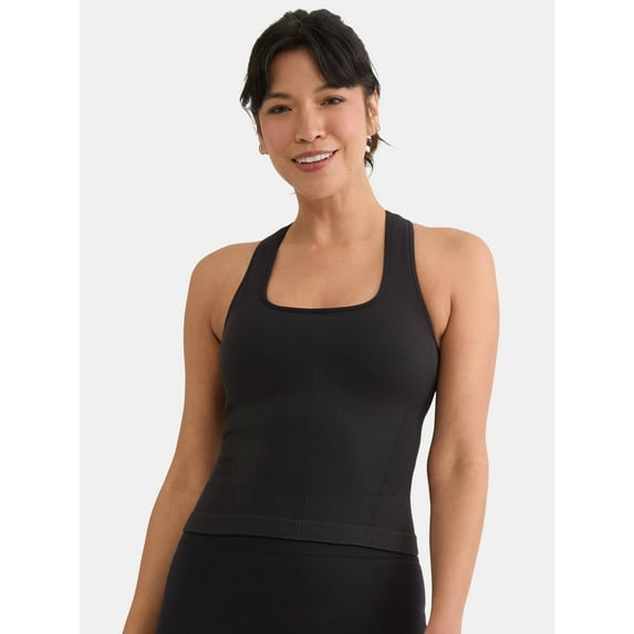 Avia Women's Seamless Mini Rib Corset Top, Sizes XS-XXXL