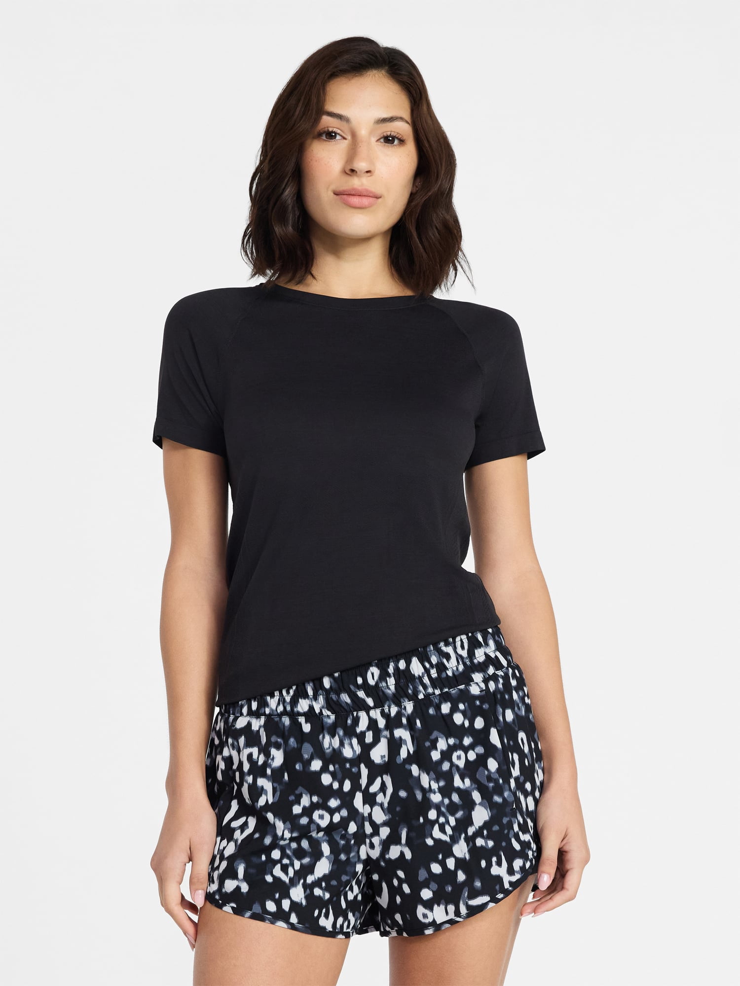 Avia Women's Seamless Tee with Short Sleeves, Sizes XS-XXXL