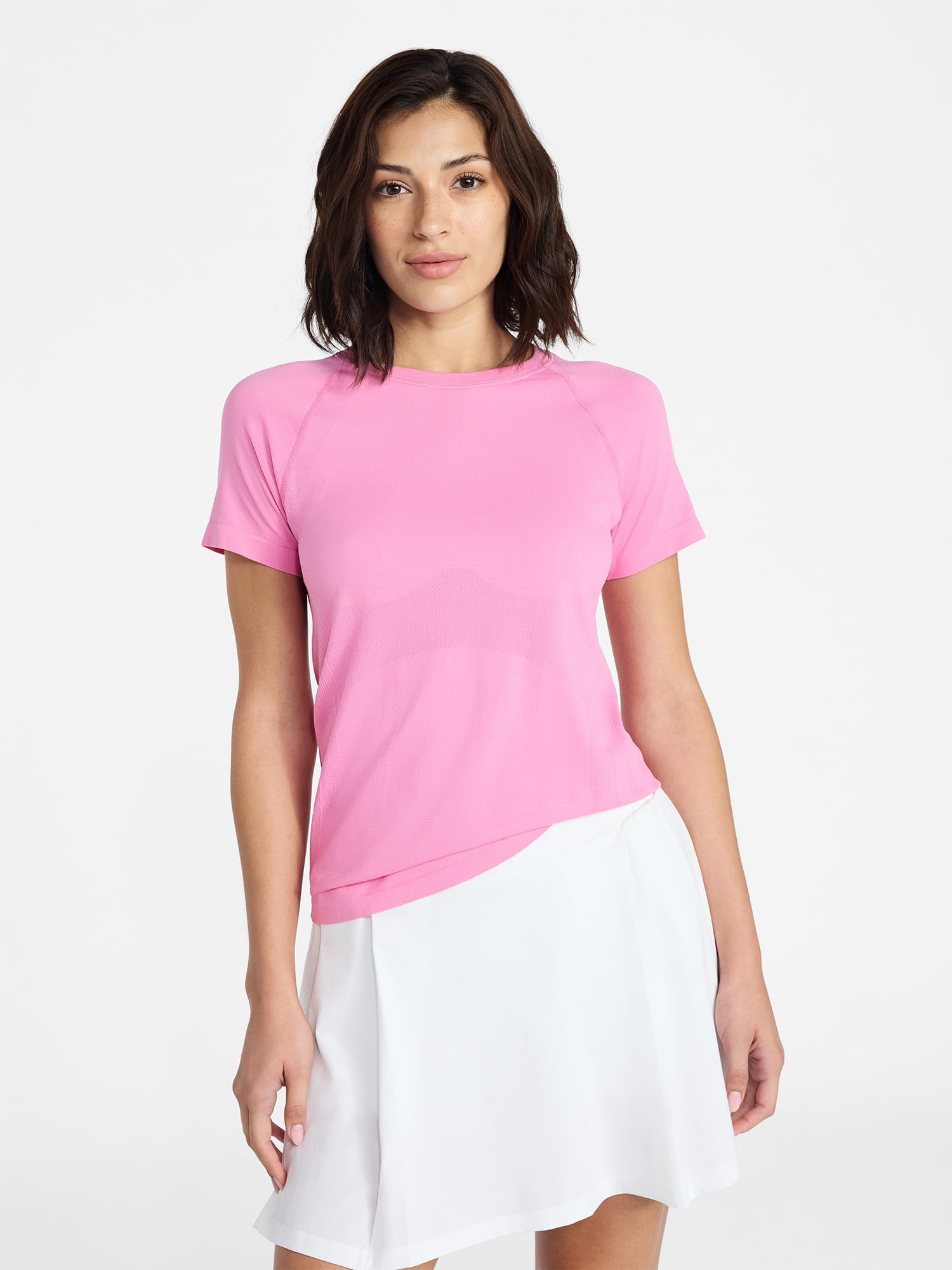 Avia Women's Seamless Tee with Short Sleeves, Sizes XS-XXXL