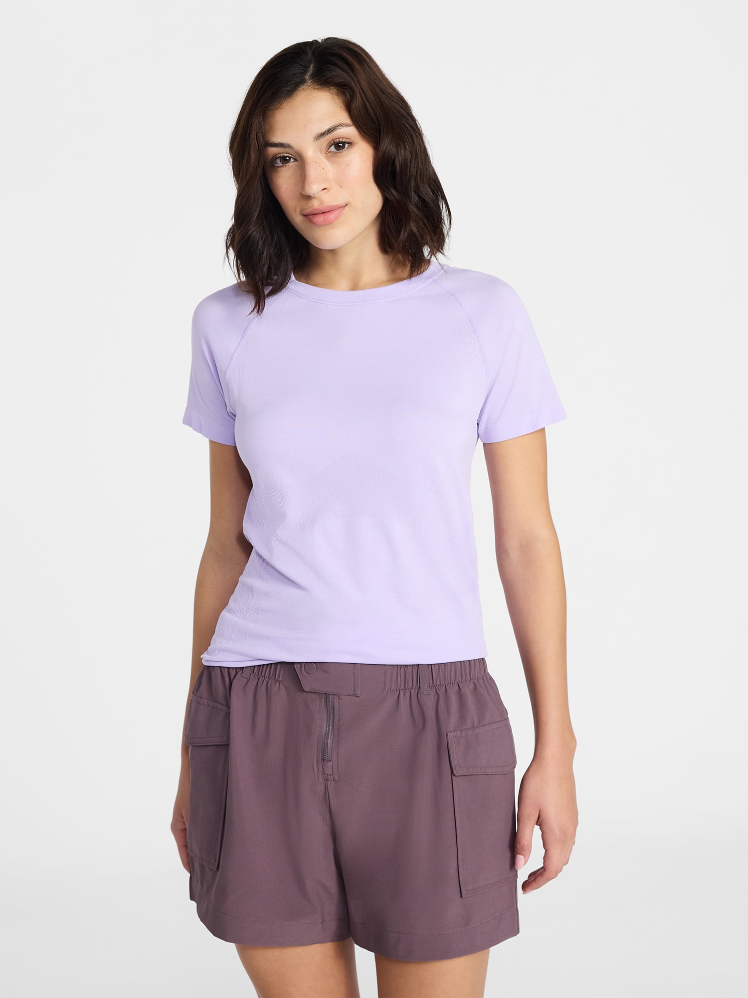 Avia Women's Seamless Tee with Short Sleeves, Sizes XS-XXXL