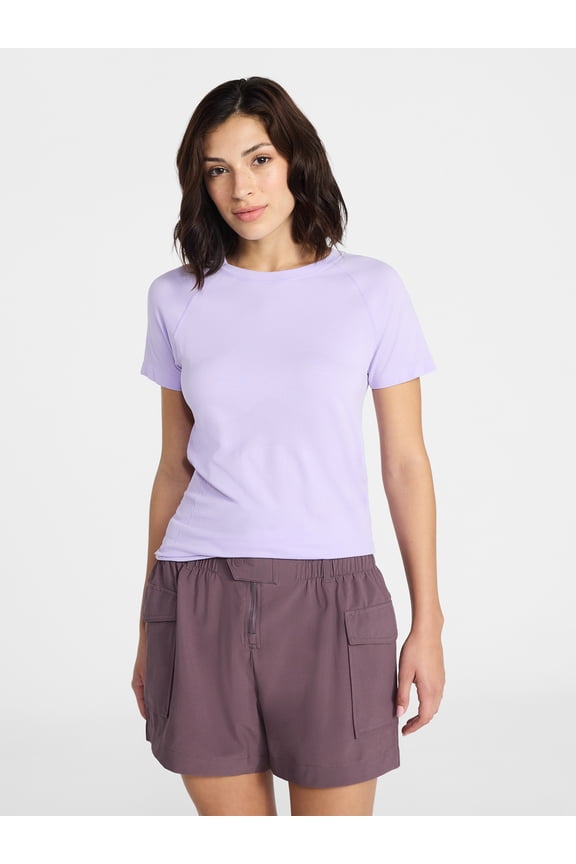 Women's Seamless Tee with Short Sleeves, Sizes XS-XXXL