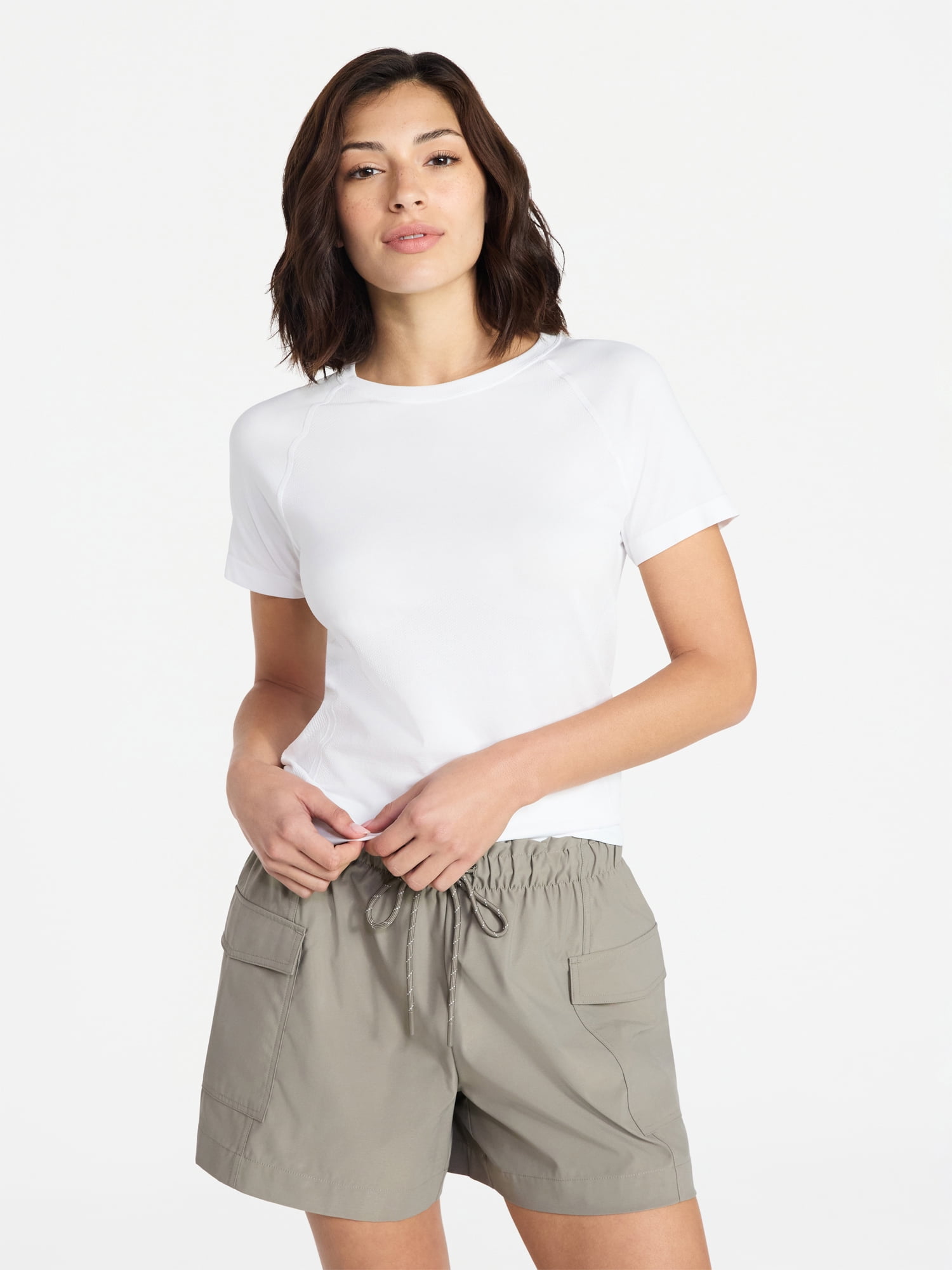 Avia Women's Seamless Tee with Short Sleeves, Sizes XS-XXXL