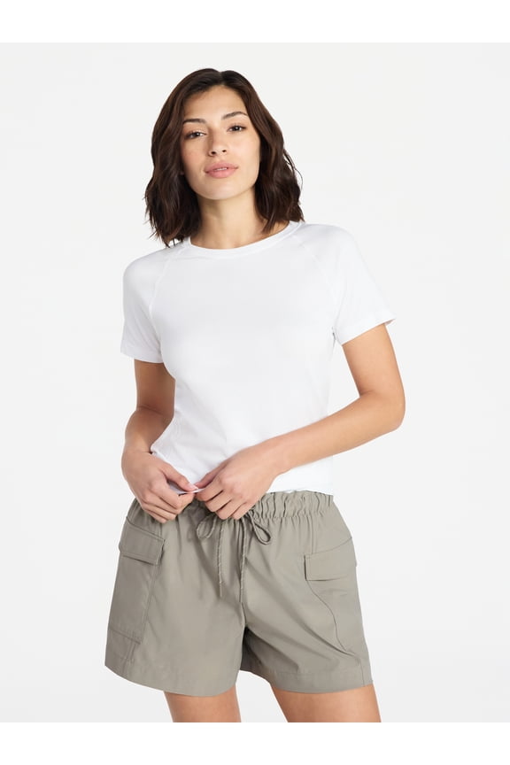 Women's Seamless Tee with Short Sleeves, Sizes XS-XXXL