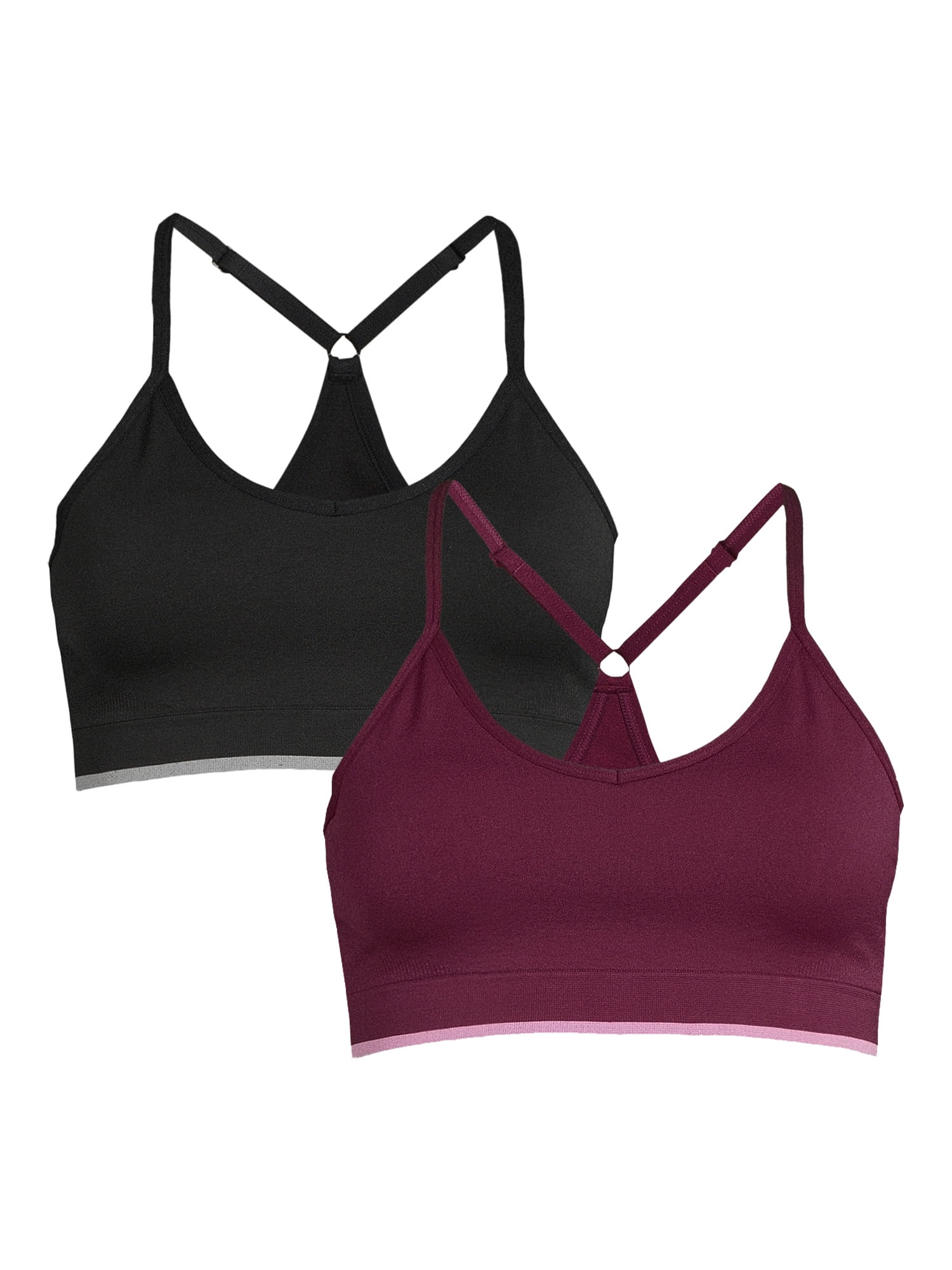 Avia Medium Support Strappy Sports Bra, 2 Pack