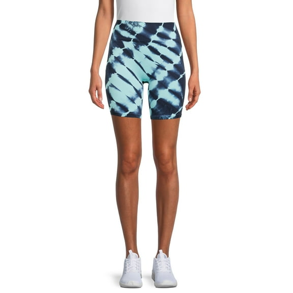 Avia Women's Seamless Tie-Dye Bike Shorts, 7” Inseam, Sizes XS-3XL