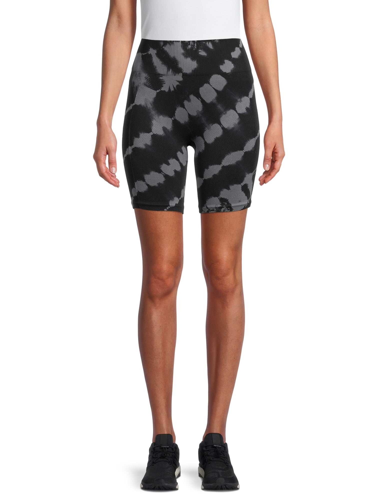 Avia Women's Seamless Tie-Dye Bike Shorts, 7” Inseam, Sizes XS-3XL