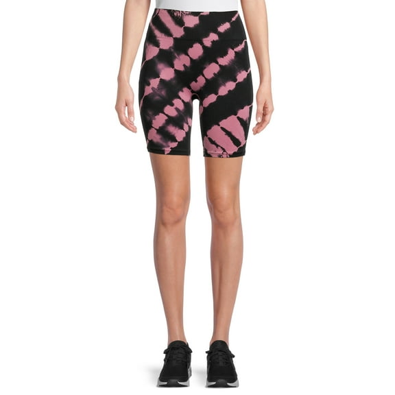 Avia Women's Seamless Tie-Dye Bike Shorts, 7” Inseam, Sizes XS-3XL
