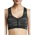 Avia Women’s Seamless Zip Front Sports Bra