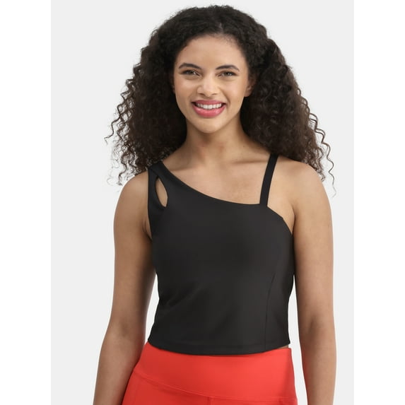 Avia Women's Shine Asymmetrical Bra Tank, Sizes XS-XXXL