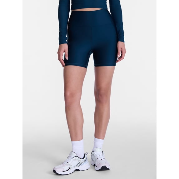 Avia Women's Shine Bike Shorts, 5" Inseam, Sizes XS-XXXL