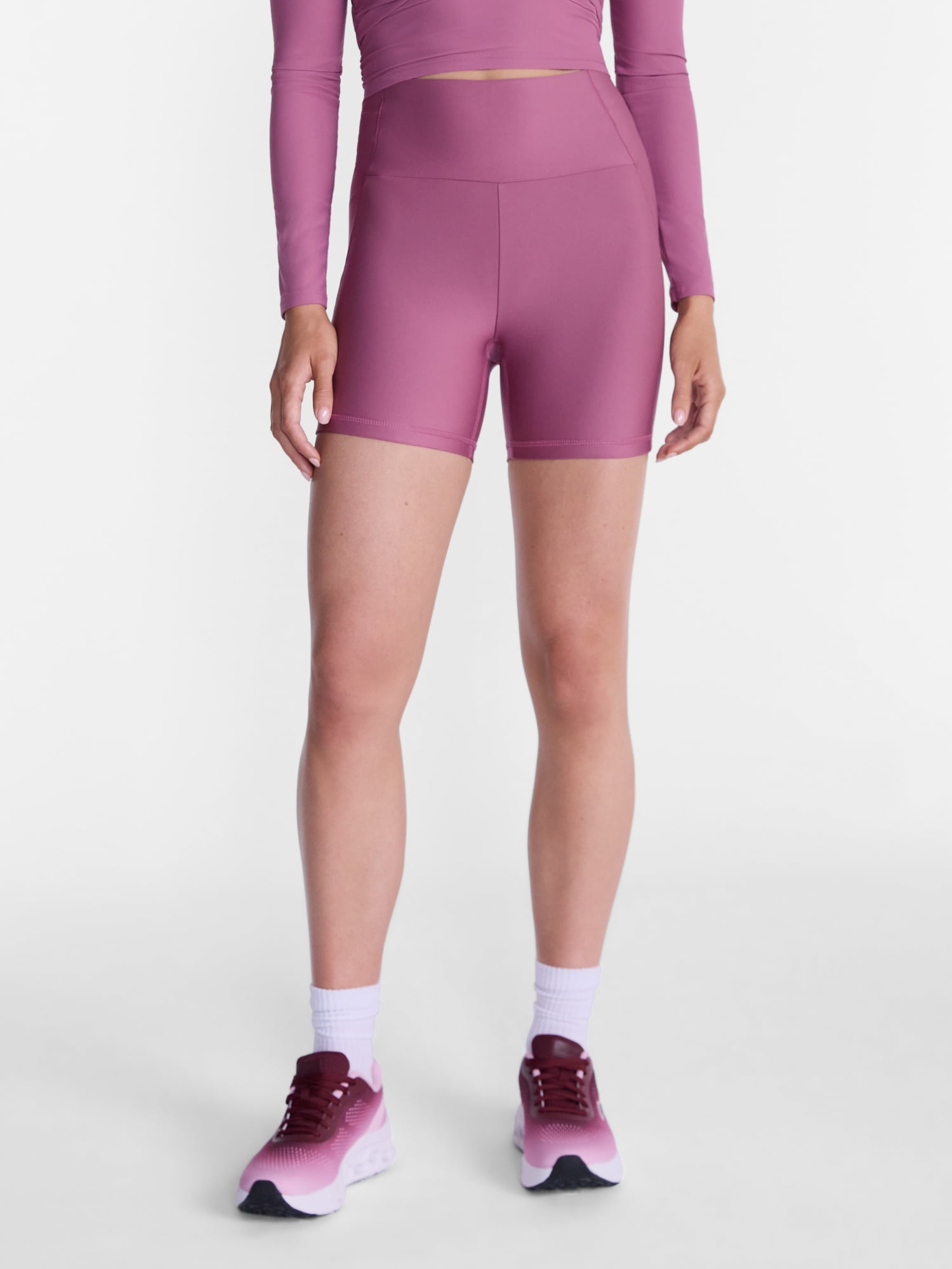 Avia Women's Shine Bike Shorts, 5" Inseam, Sizes XS-XXXL