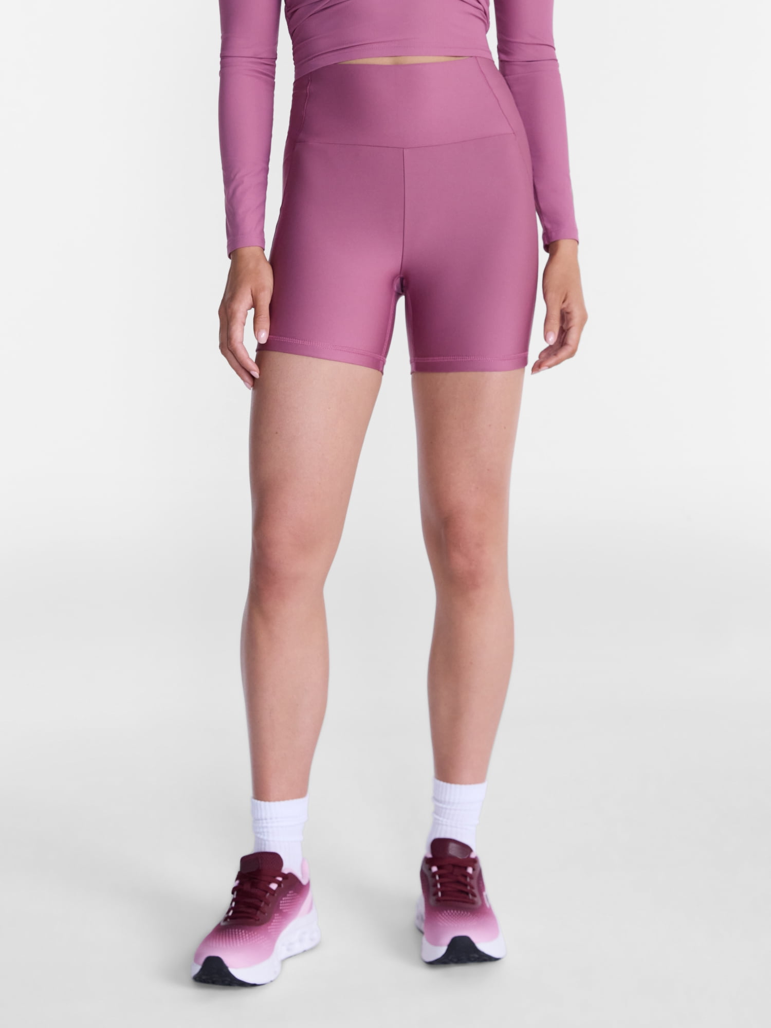 Avia Women's Shine Bike Shorts, 5" Inseam, Sizes XS-XXXL