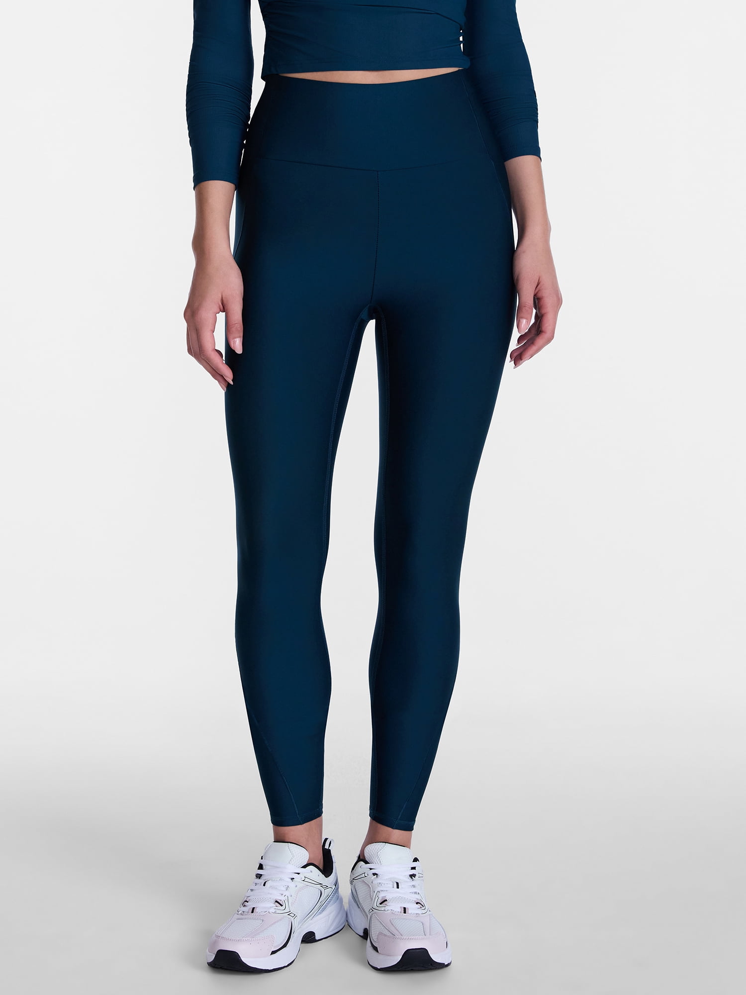 Avia Women's and Women's Plus Shine Leggings, 27" Inseam, Sizes XS-4X