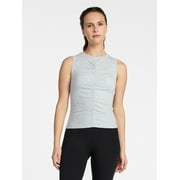Women's Shirred Ribbed Cinch Ballet Tank, Sizes XS-XXXL
