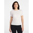 thumbnail image 1 of Avia Women's Ribbed T-Shirt with Short Sleeves, Sizes XS-XXXL, 1 of 6
