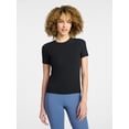 thumbnail image 1 of Avia Women's Ribbed T-Shirt with Short Sleeves, Sizes XS-XXXL, 1 of 6