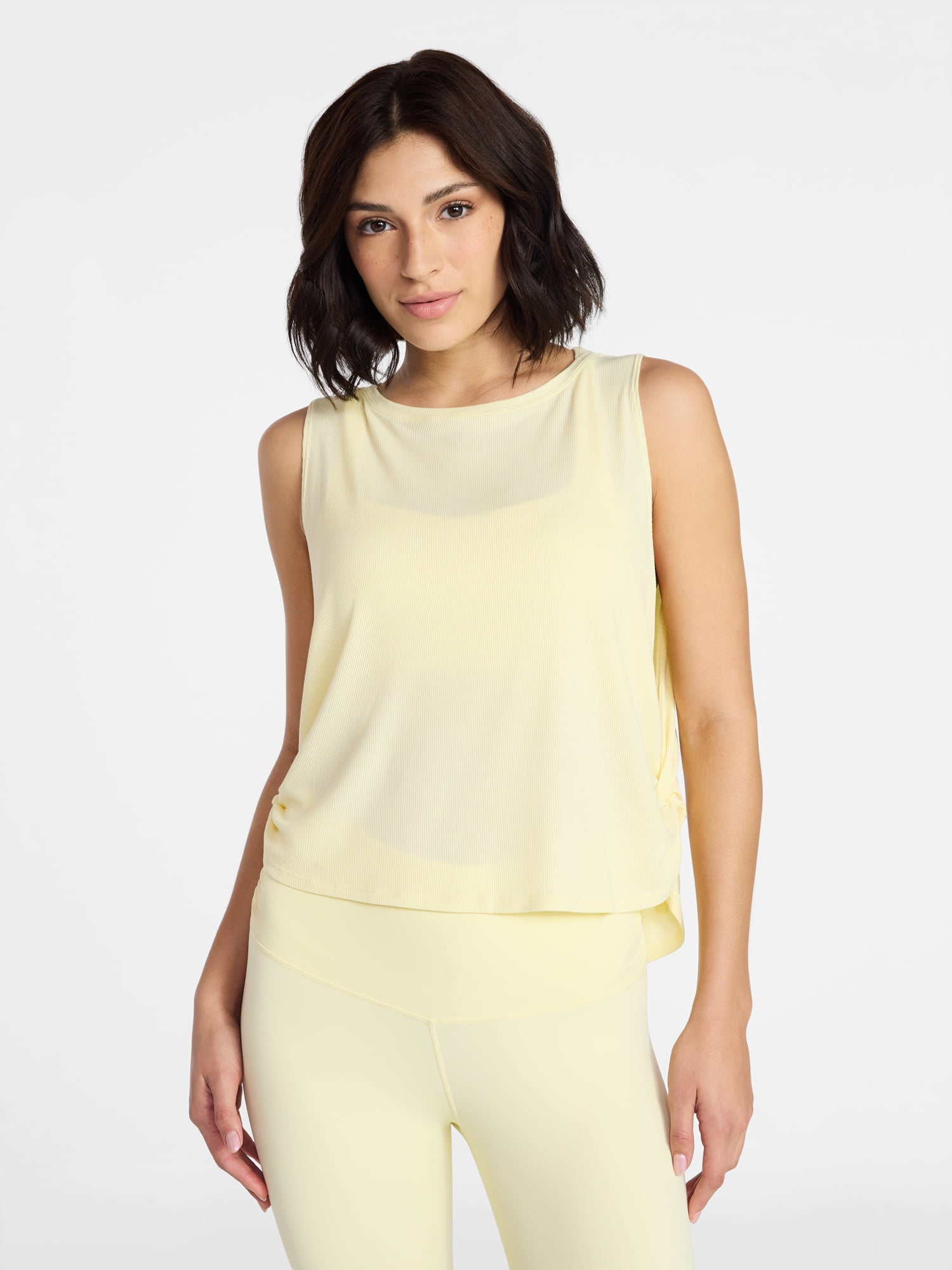 Avia Women's Side Knot Color Tank Top, Sizes XS-XXXL