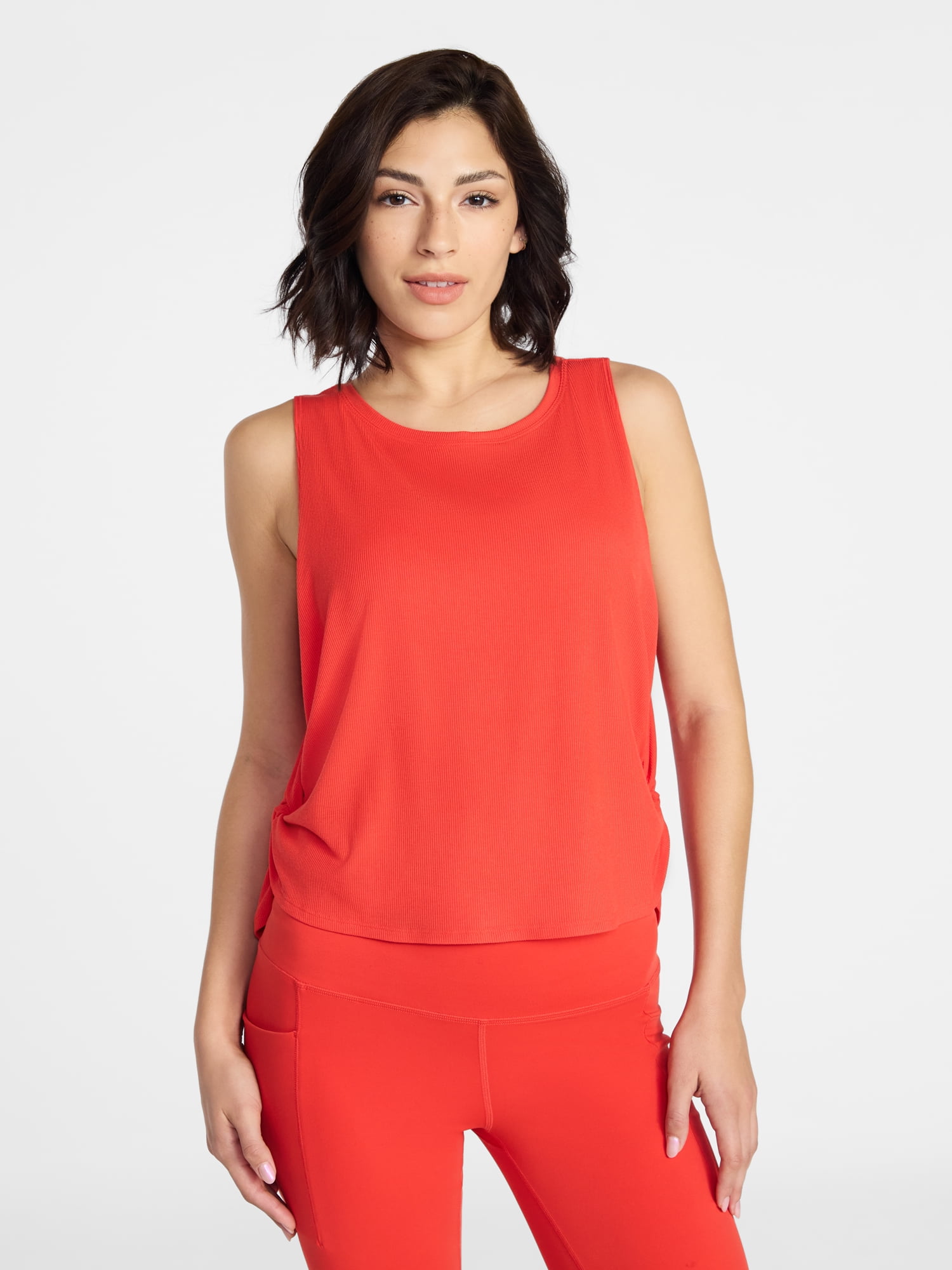 Avia Women's Side Knot Color Tank Top, Sizes XS-XXXL