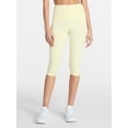 thumbnail image 1 of Avia Women's Side Ruched Color Capri, Sizes XS-XXXL, 1 of 5