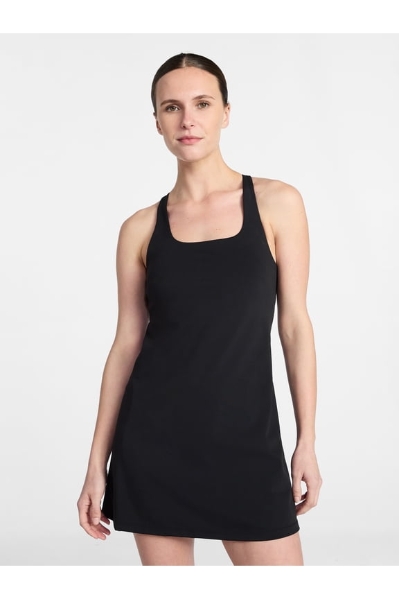 Women's Strappy Knot Back Active Tennis Dress, Sizes XS-XXXL