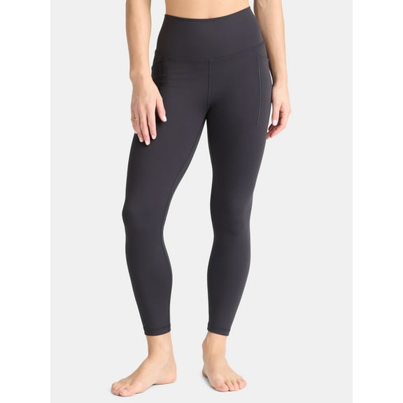 Avia Women's and Women's Plus SoftSculpt High Rise 7/8 Leggings with Pockets, Sizes XS-4X