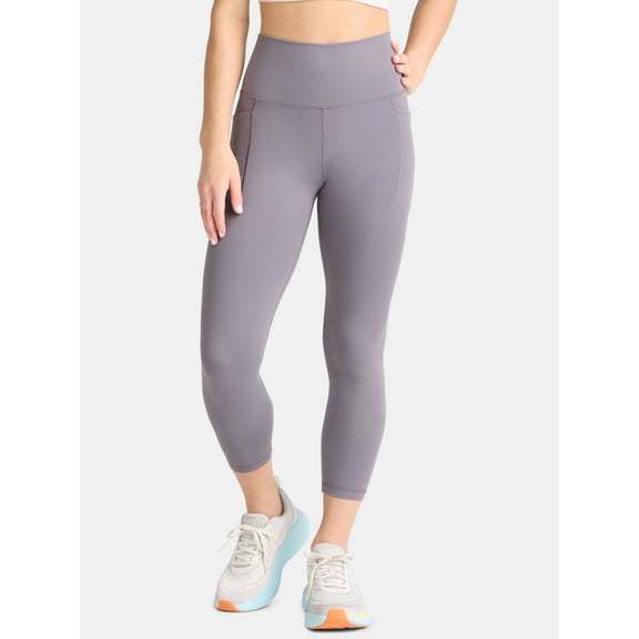 Avia Women's and Women's Plus SoftSculpt High Rise Leggings 27" with Pockets, Sizes XS-4X