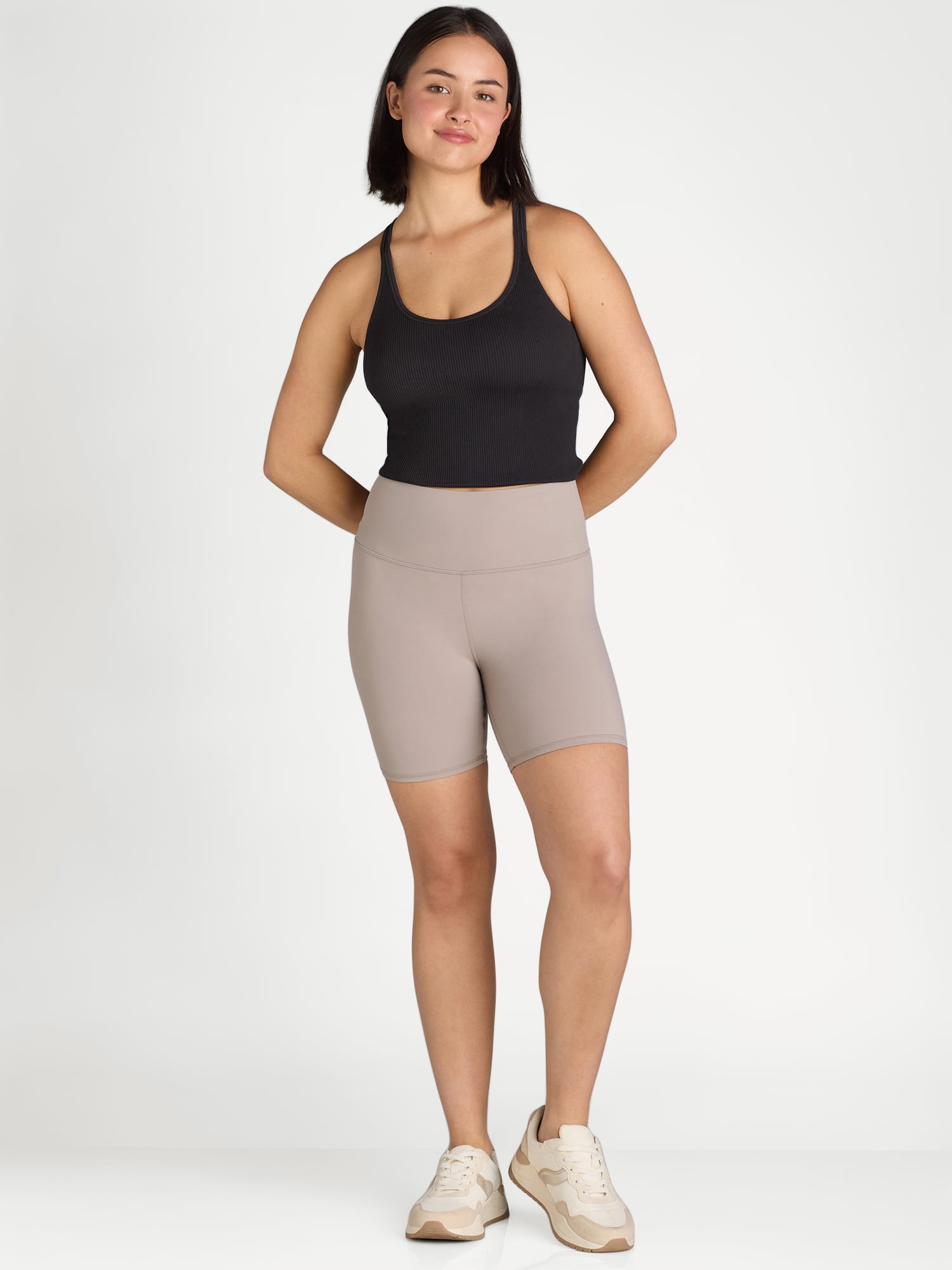 Avia Women's SoftSculpt Bike Shorts, 6” Inseam, Sizes XS-XXXL