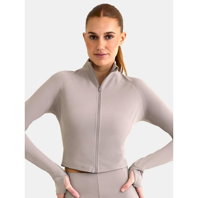 Avia Women's SoftSculpt Crop Jacket, Sizes XS-XXXL