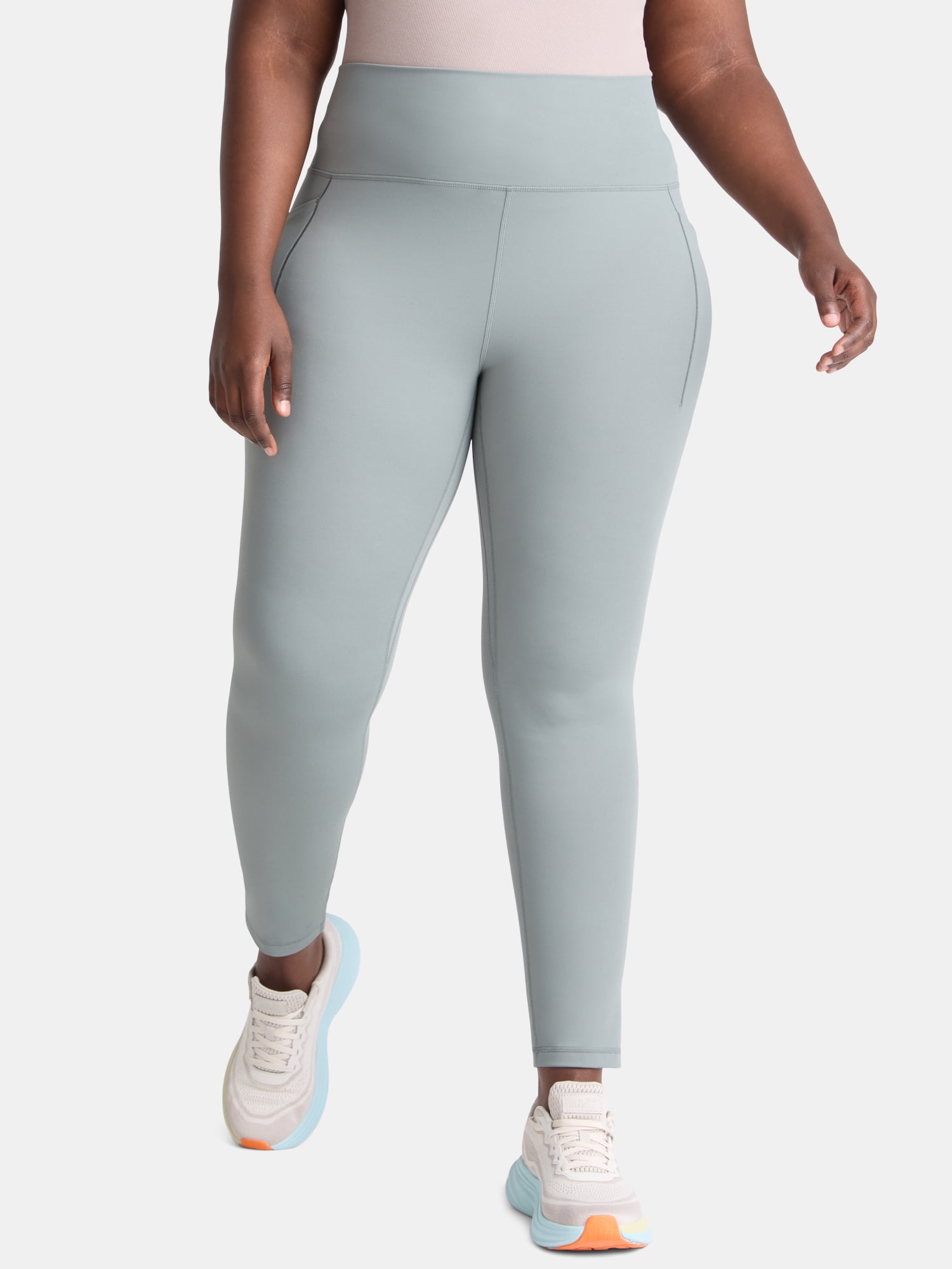 Avia Women's and Women's Plus SoftSculpt High Rise Leggings 27" with Pockets, Sizes XS-4X