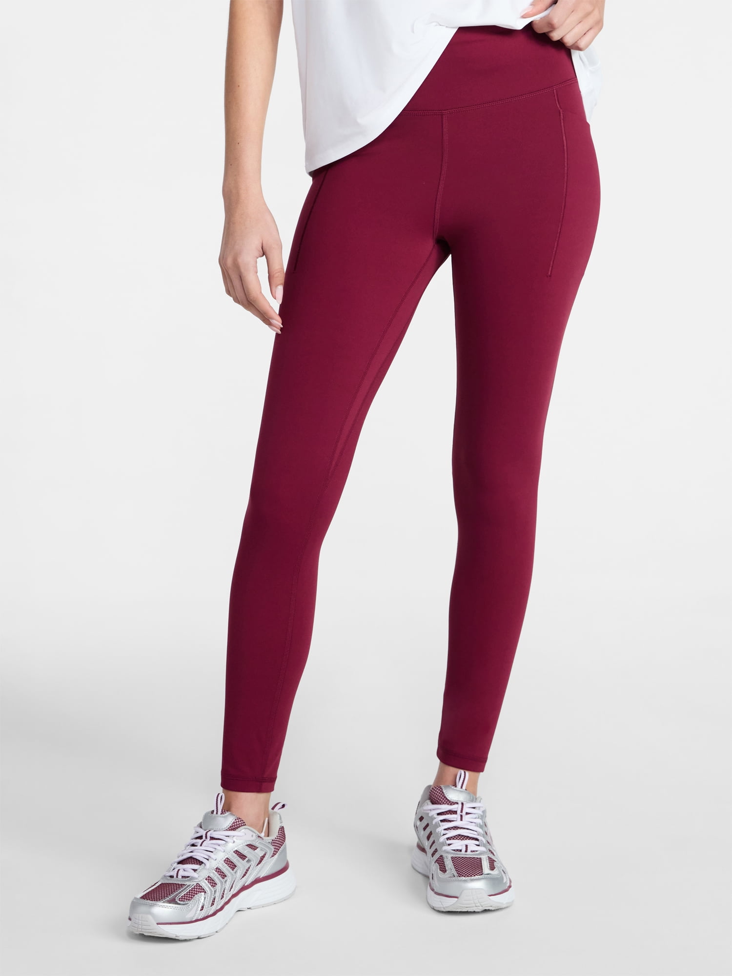 Avia Women's and Women's Plus SoftSculpt High Rise Leggings 27" with Pockets, Sizes XS-4X