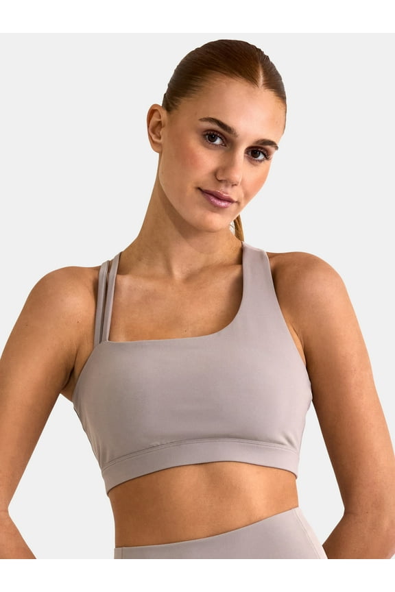 Women's and Women’s Plus SoftSculpt One Shoulder Sports Bra, Sizes XS-4X