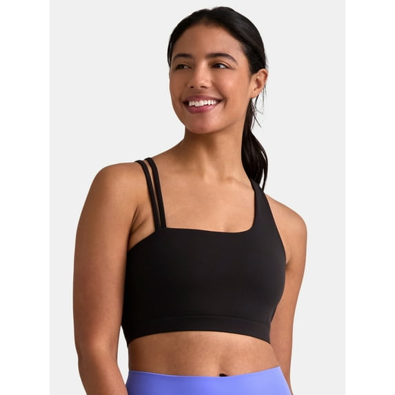 Avia Women's and Women’s Plus SoftSculpt One Shoulder Sports Bra, Sizes XS-4X