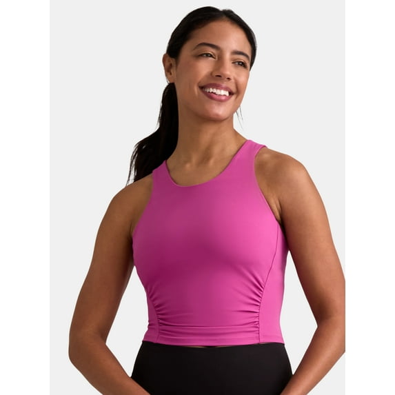 Avia Women's SoftSculpt Ruched Sports Bra, Sizes XS-XXXL