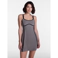 thumbnail image 1 of Avia Women's SoftSculpt Tipped Mini Dress, Sizes XS-XXXL, 1 of 7