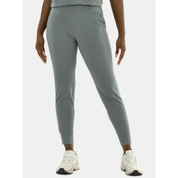 Avia Women's and Women's Plus SoftSculpt High-Rise Joggers with Side Pockets, Sizes XS-4X