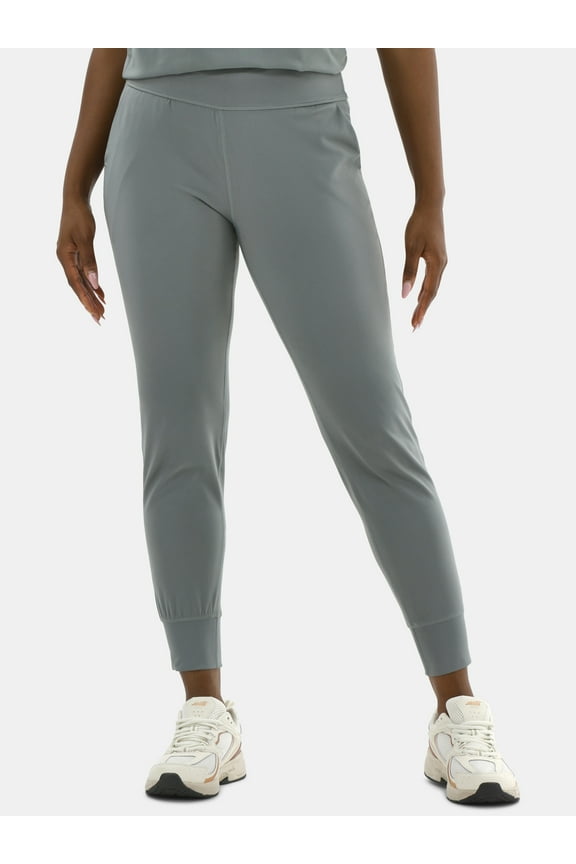 Women's and Women's Plus SoftSculpt High-Rise Joggers with Side Pockets, 28" Inseam, Sizes XS-4X