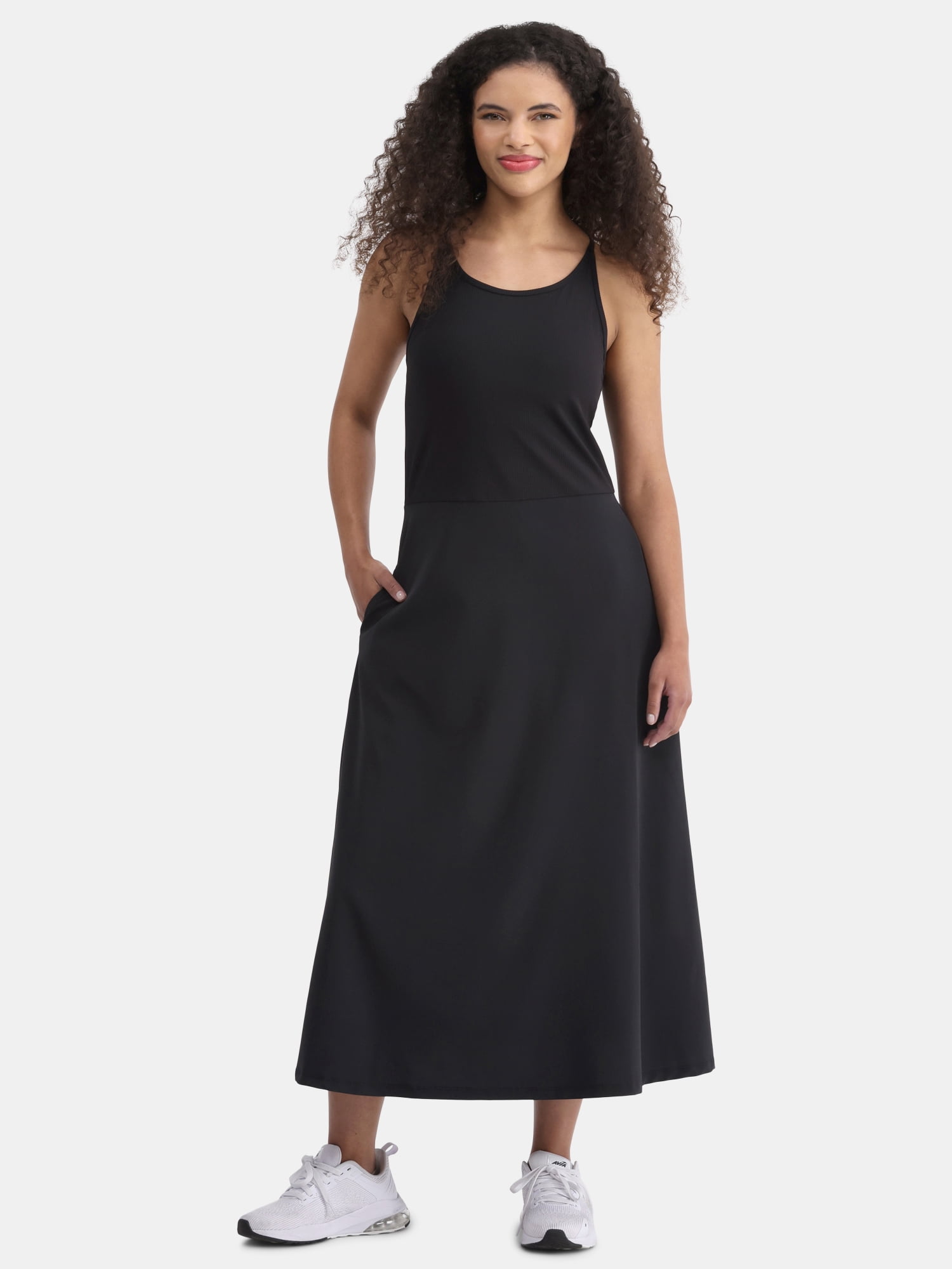 Women's FeatherStretch Hybrid Strappy Sleeveless Maxi Dress, Sizes XS-XXXL