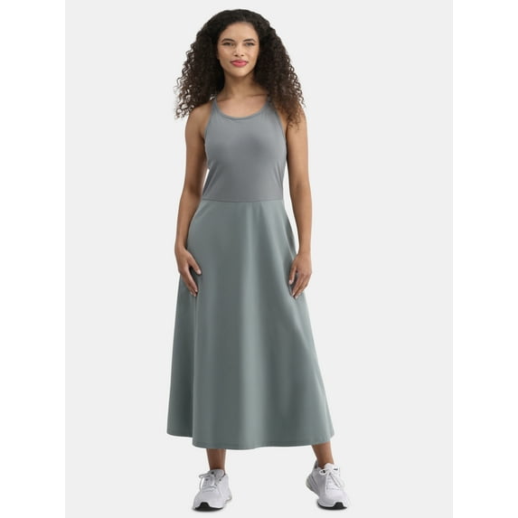 Avia Women's FeatherStretch Hybrid Strappy Sleeveless Maxi Dress, Sizes XS-XXXL