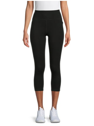 Gustave Women's High Waist Mesh Yoga Pants Capris Tummy Control Running  Workout Leggings Athletic Capri Pants with Pockets Black, S