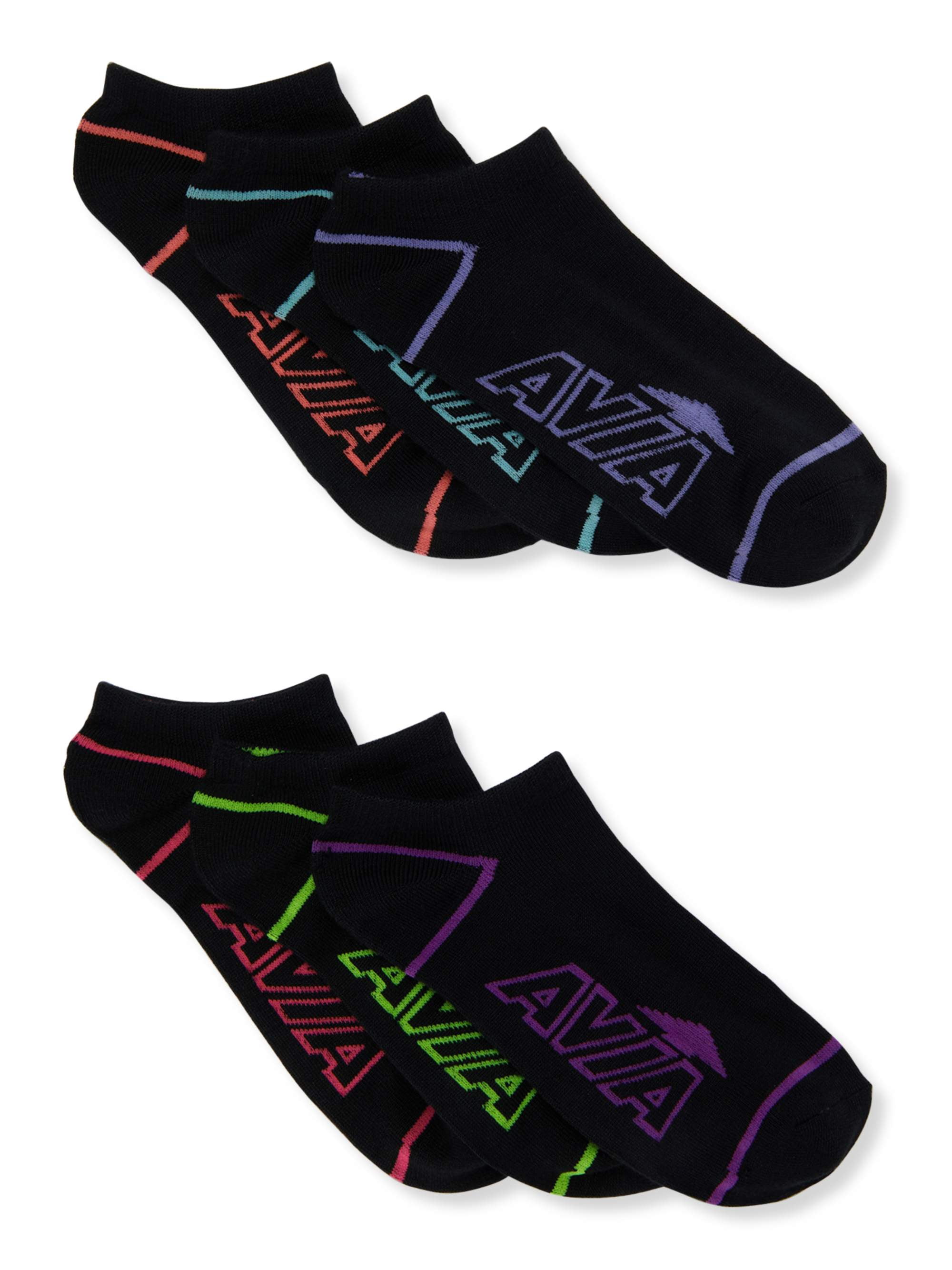 Avia Women'€™s Super Soft No Show Socks, 6 Pack 