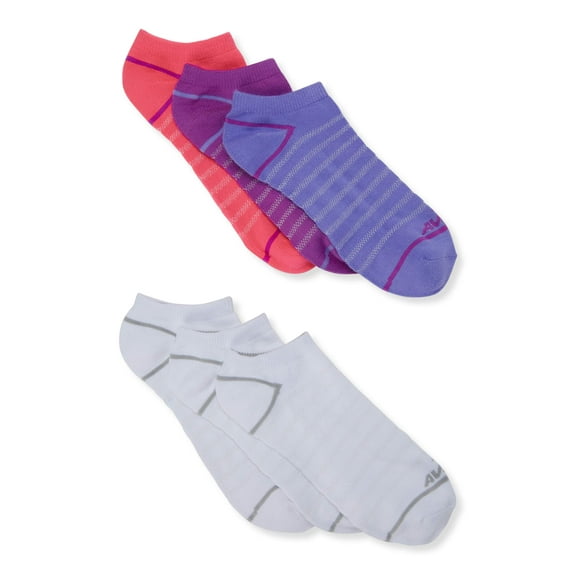 Avia Women's Super Soft No Show Socks, 6 Pack
