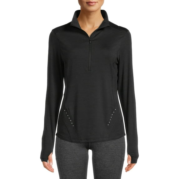 Avia Women's Textured Half-Zip Pullover Top