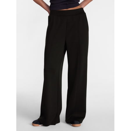 Avia Women's ScubaKnit Wide Leg Pants, Sizes XS-XXXL