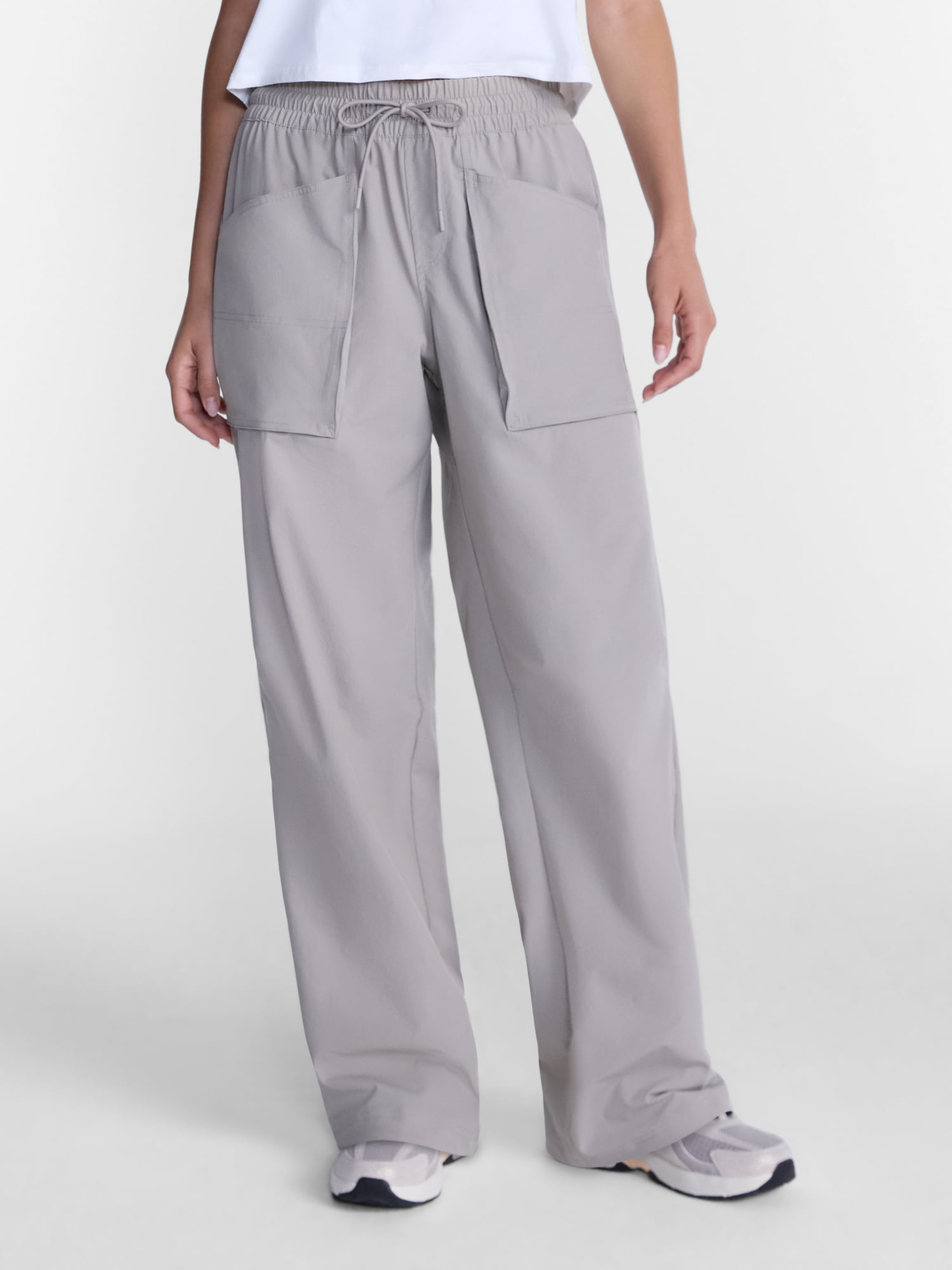 Avia Women's Exposed Pocket Ripstop Utility Pants, 30" Inseam, Sizes XS-XXXL