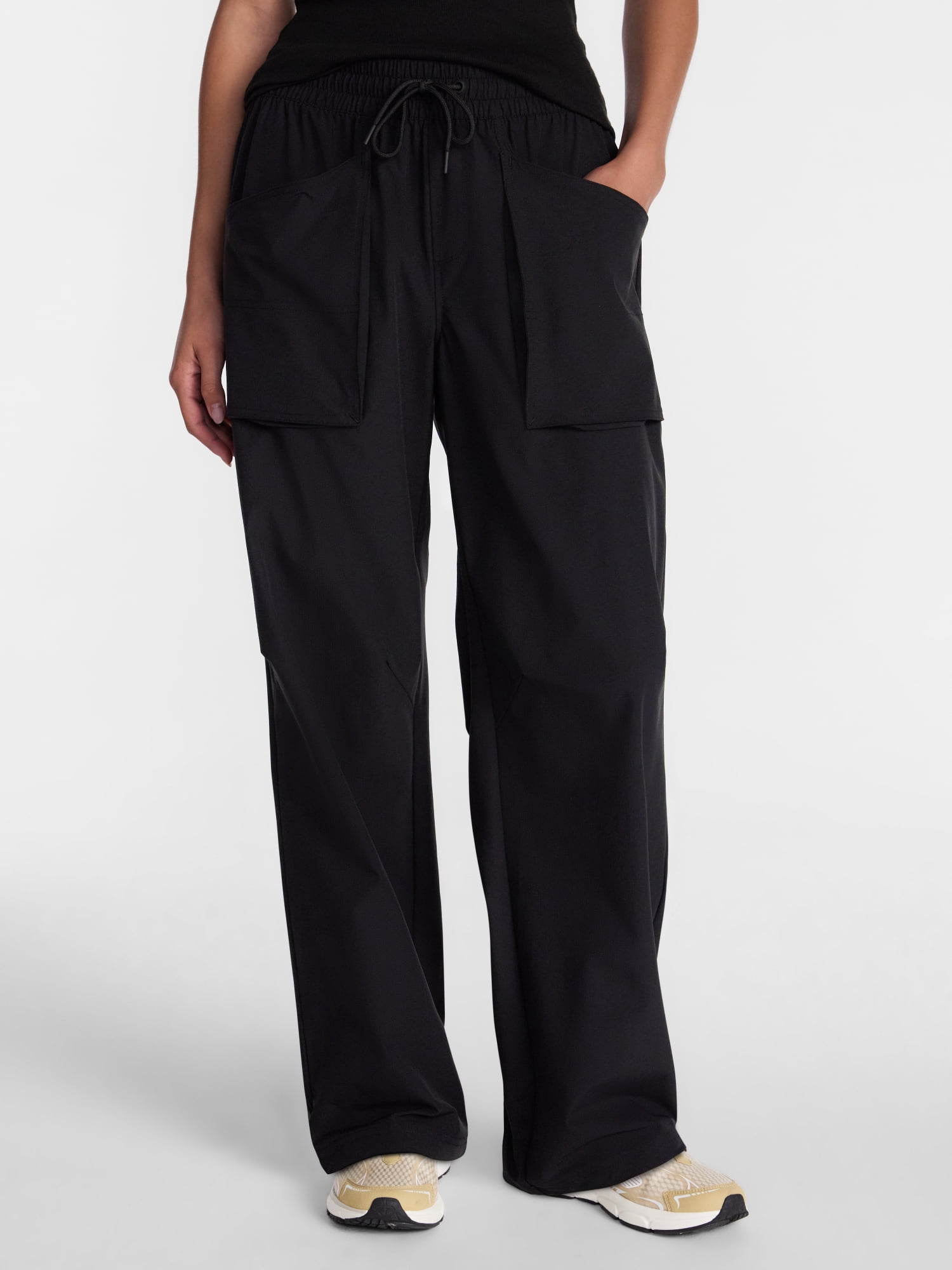 Avia Women's Exposed Pocket Ripstop Utility Pants, 30" Inseam, Sizes XS-XXXL