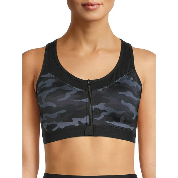 Avia Women's Zip-Front Sports Bra